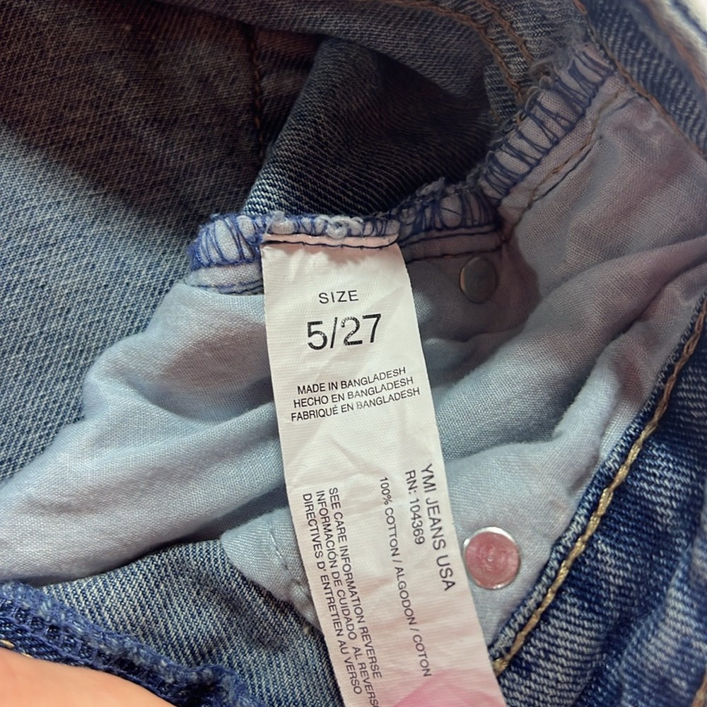 YMI festival Shorty Jean shorts size 5/27 - Picture 3 of 8